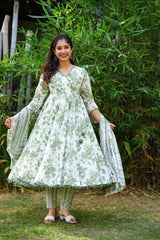 Bollywood Indische Pakistanische Ethnische Party Tragen Weiche Reine Musselin Baumwolle Anzug Kleid