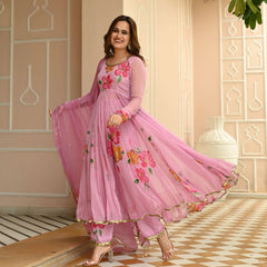 Bollywood Indian Pakistani Ethnic Party Wear Soft Pure Tubby Organza Suit Dress