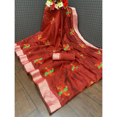 Bollywood Indian Pakistani Ethnic Party Wear Soft Pure Linen Cotton Saree/Sari/Sarees