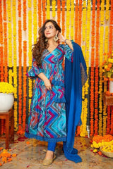 Bollywood Indian Pakistani Ethnic Party Wear Women Soft Pure Chinnon Digital Printed Gown Dress