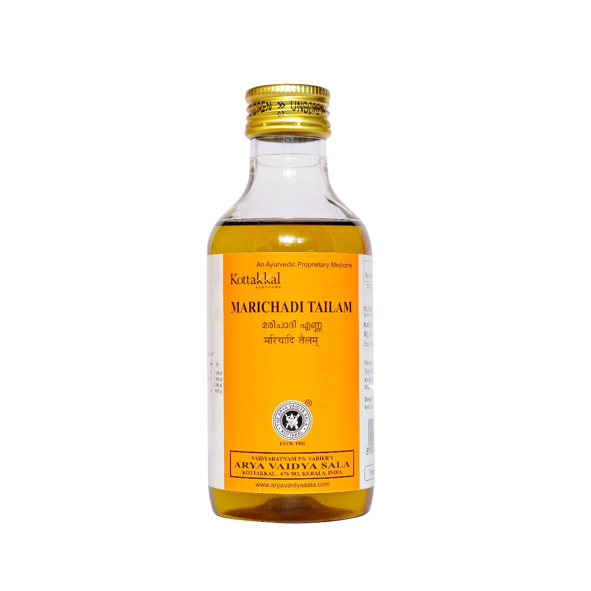 Kottakkal Ayurvedic Marichadi Tailam Oil 200ml