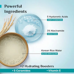 Pilgrim Korean Rice Water Hydra Glow Moisturizer Gel 100g