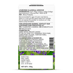 Kapiva Ayurvedic Organic Indigo Powder 100g