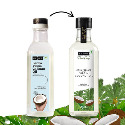 Kapiva Virgin Cold Pressed Coconut Oil 500ml