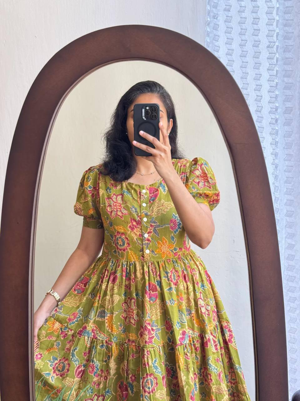 Bollywood Indian Ethnic Party Wear Pure Soft Cotton Print Dress