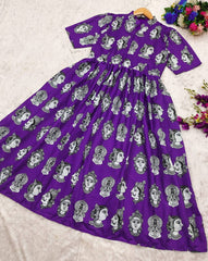 Bollywood Women Indian Ethnic Party Wear Pure Soft Cotton Dress