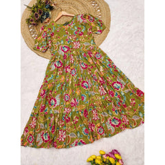 Bollywood Indian Ethnic Party Wear Pure Soft Cotton Print Dress