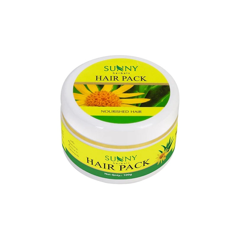 Bakson's Sunny Herbals Hair With Aloevera & Jaborandi Nourished Hair Pack 100gm