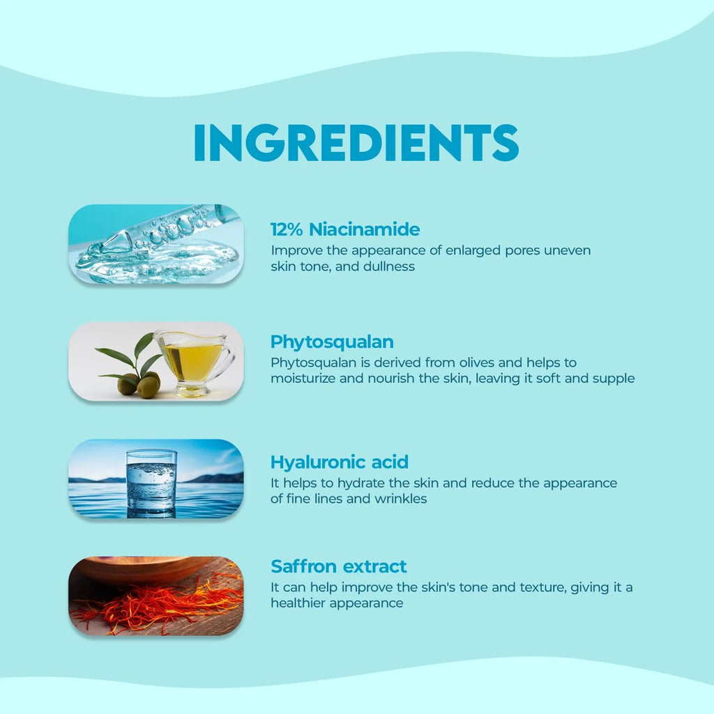 Jovees Herbal Cosmetics 12% Niacinamide Glowing Skin Serum 30ml