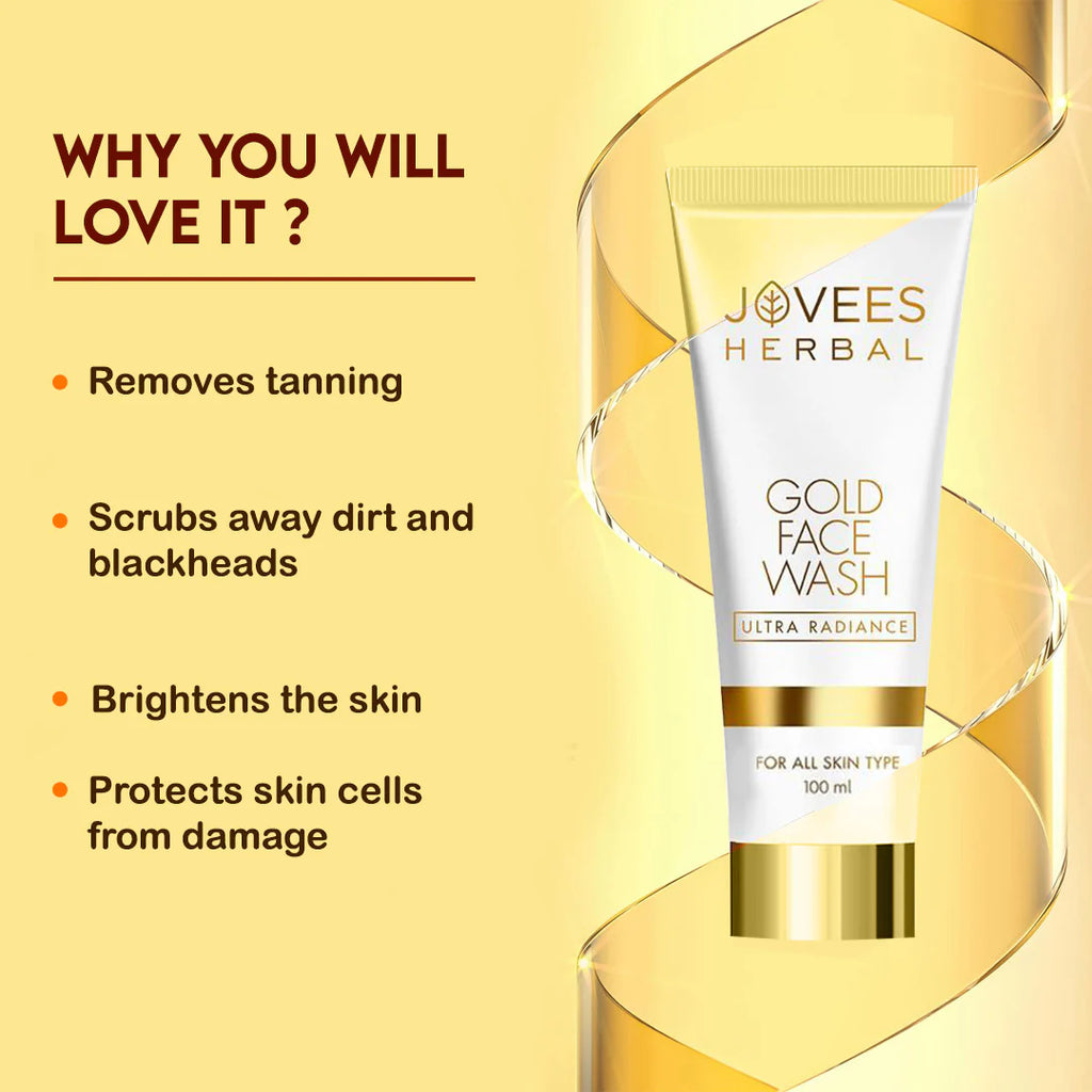 Jovees Herbal Ultra Radiance Gold Face Wash