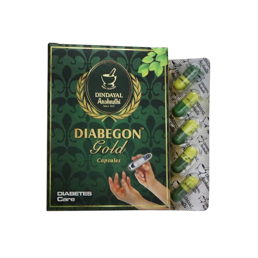Dindayal Aushadhi Ayurvedic Diabegon Gold 30 Capsule