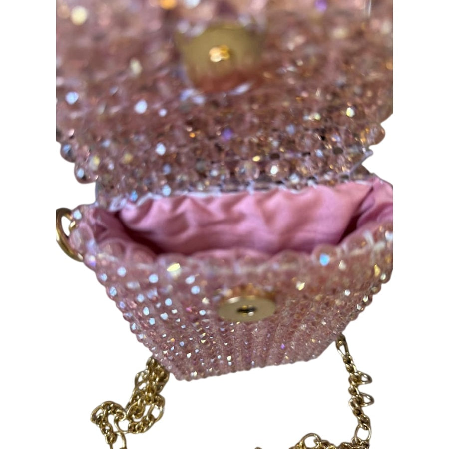 Elegant Phone Case Gray,Pink & Blue Beaded Crystal Bags