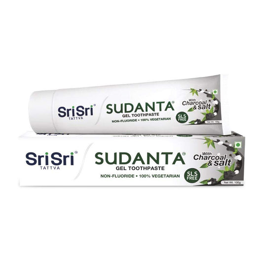 Sri Sri Tattva Sudanta Toothpaste Charcoal & Salt Gel 100gm