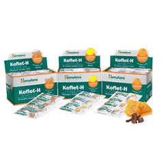 Himalaya Herbal Ayurvedic Koflet-H Lozenges Flavor Orange & Ginger 10 x 6's