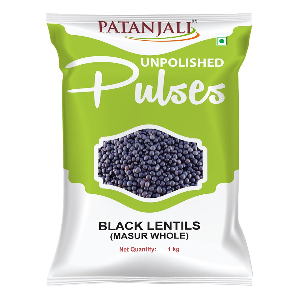 Patanjali Unpolished Pulses Black Masur Whole Dry Beans