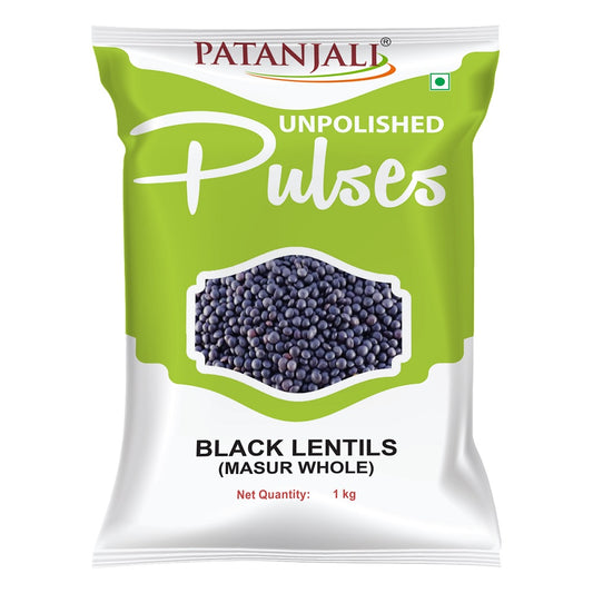 Patanjali Unpolished Pulses Black Masur Whole Dry Beans