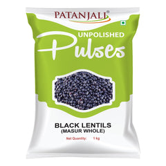 Patanjali Unpolished Pulses Black Masur Whole Dry Beans