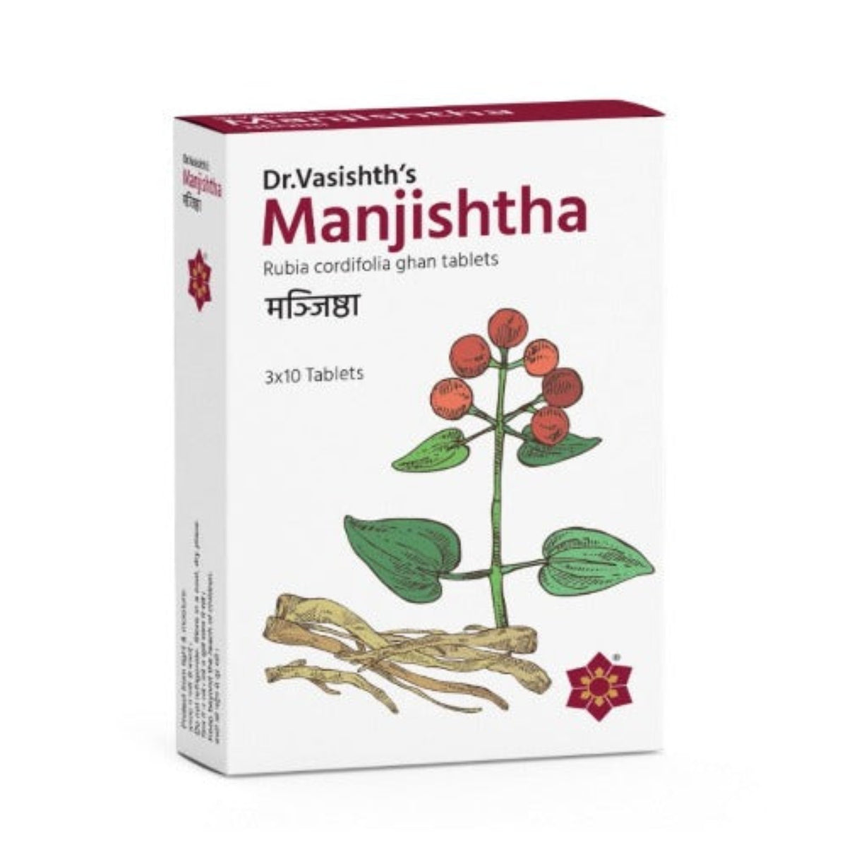 Dr.Vasishth's Ayurvedic Manjishtha 3 X 10 Tablets