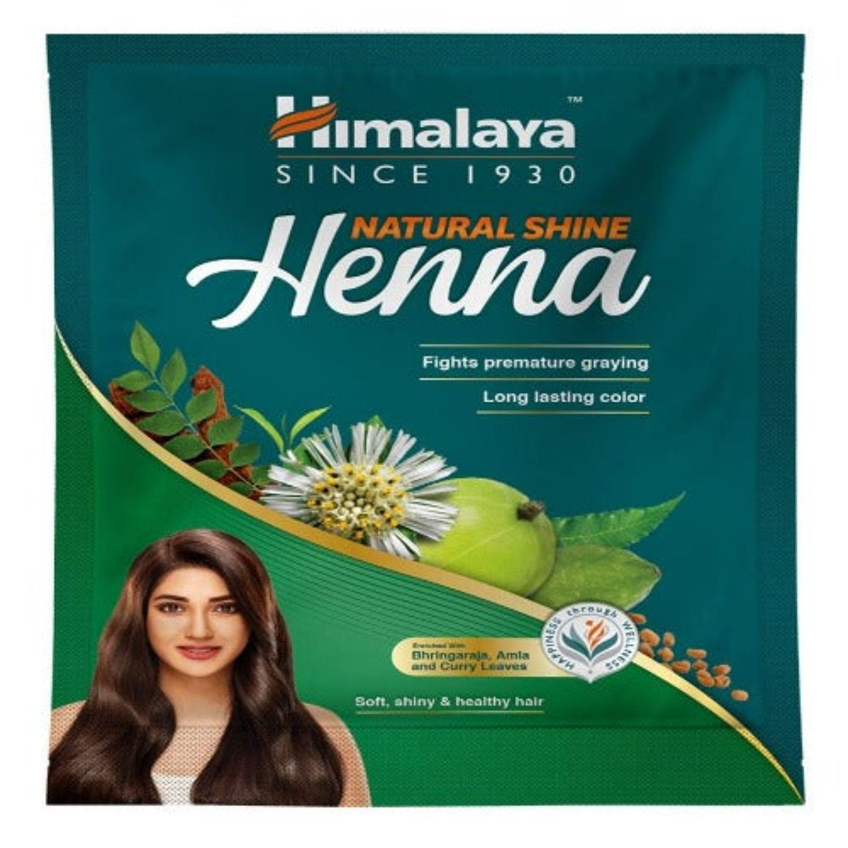 Himalaya Herbal Аюрведический уход за собой Мягкие, блестящие и здоровые волосы Натуральный блеск Порошок хны