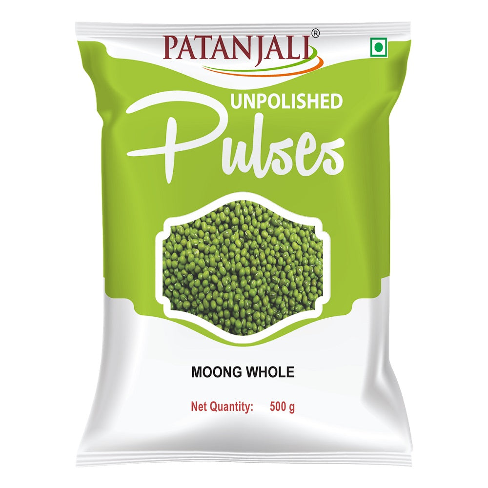 Patanjali Unpolished Pulses Moong Sabut Dry Beans