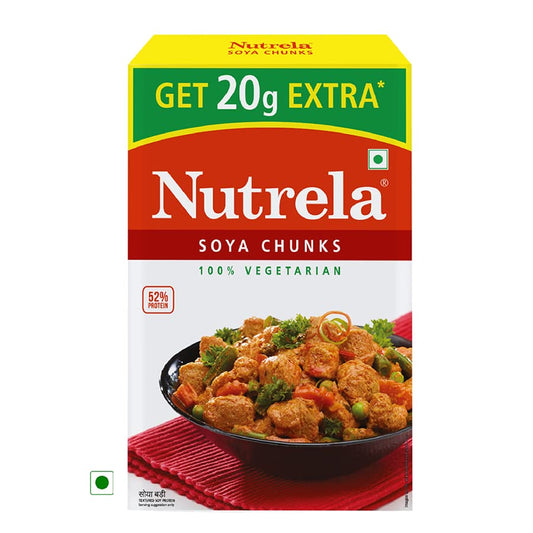 Patanjali Nutrela Soya Chunks 100% Vegetarian 220gm