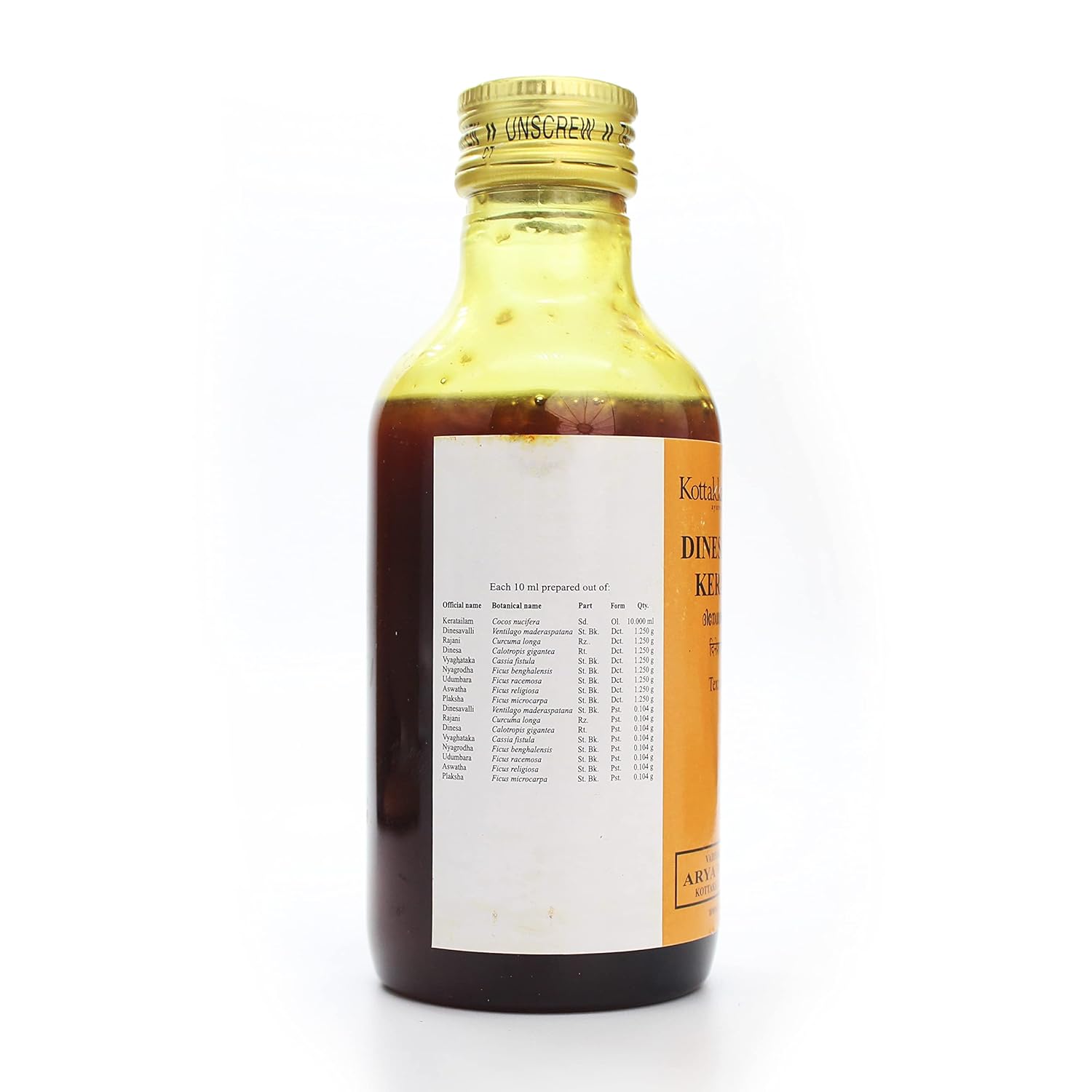 Kottakkal Ayurvedic Dinesavalyadi Kera Tailam Oil 200ml