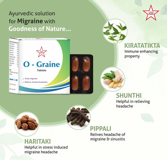 Skm Siddha Ayurveda O Graine 500mg Tablets