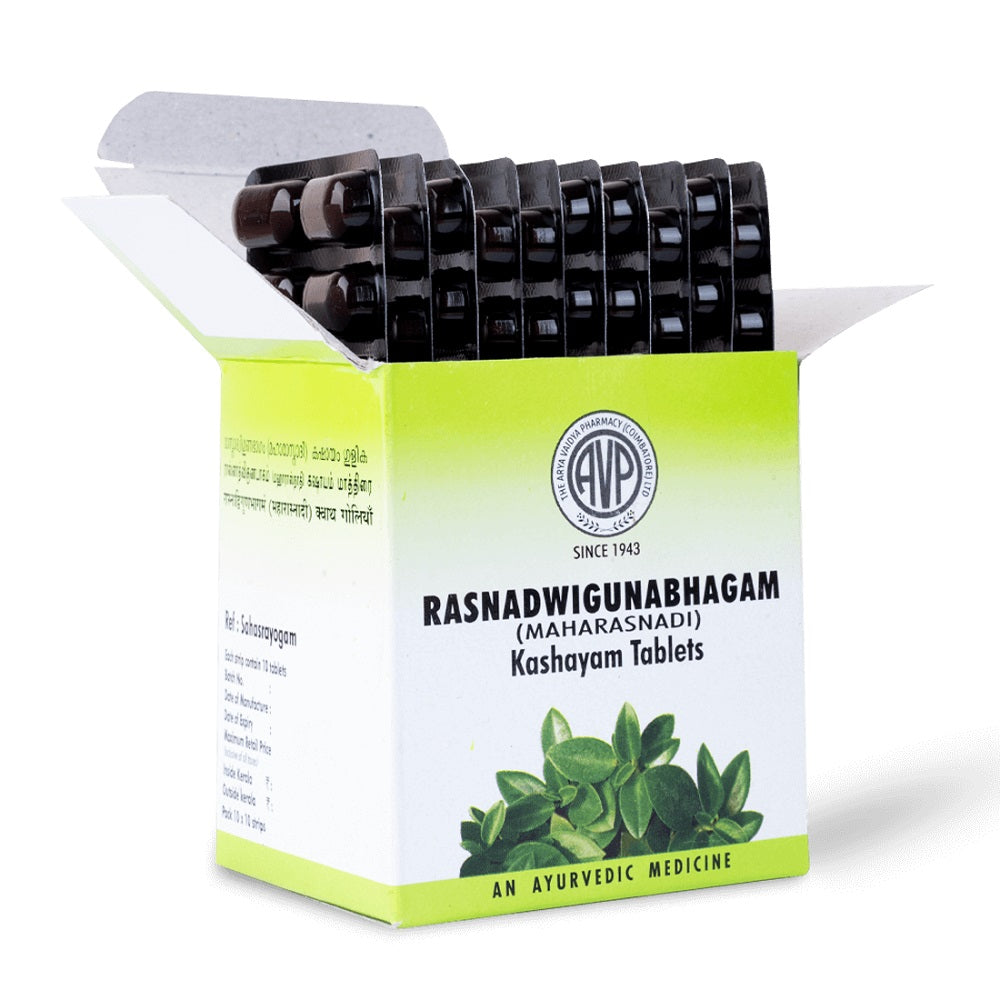 AVP Ayurvedic Rasnadwigunapakam Maharasnadi Kashayam Tablets