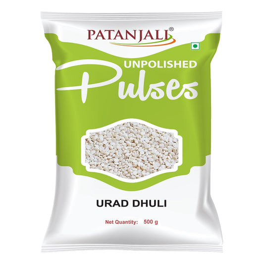 Patanjali Unpolished Pulses Urad Dhuli Dry Beans