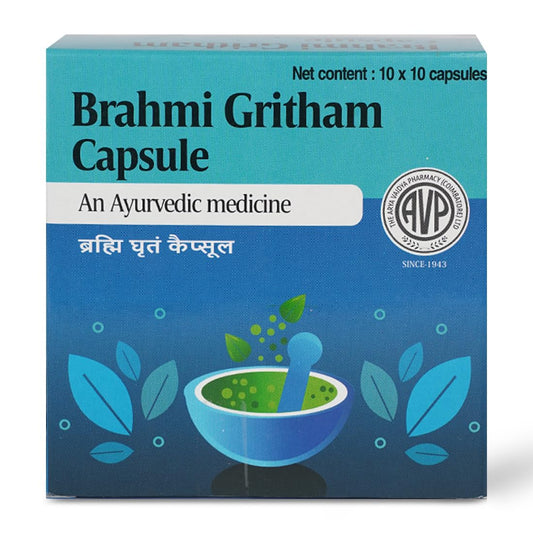 AVP Ayurvedic Brahmi Gritham 100 Capsules