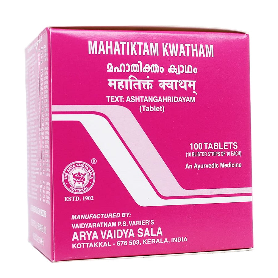 Kottakkal Ayurvedic Mahatiktam Kwatham 100 Tablets