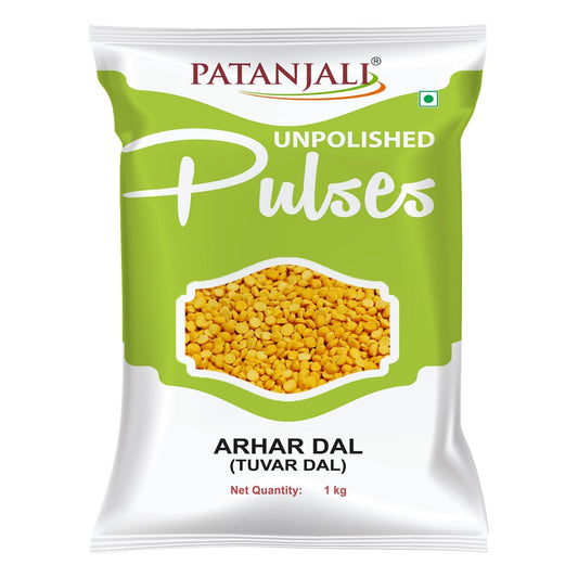 Patanjali Unpolished Pulses Arhar Dal (Tuvar Dal) Dry Beans