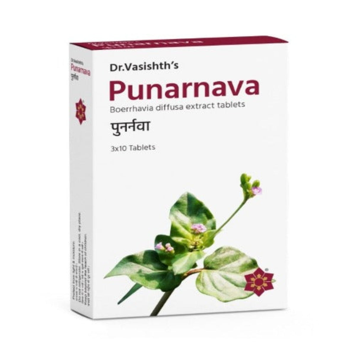 Dr.Vasishth's Ayurvedic Punarnava 3 X 10 Tablets