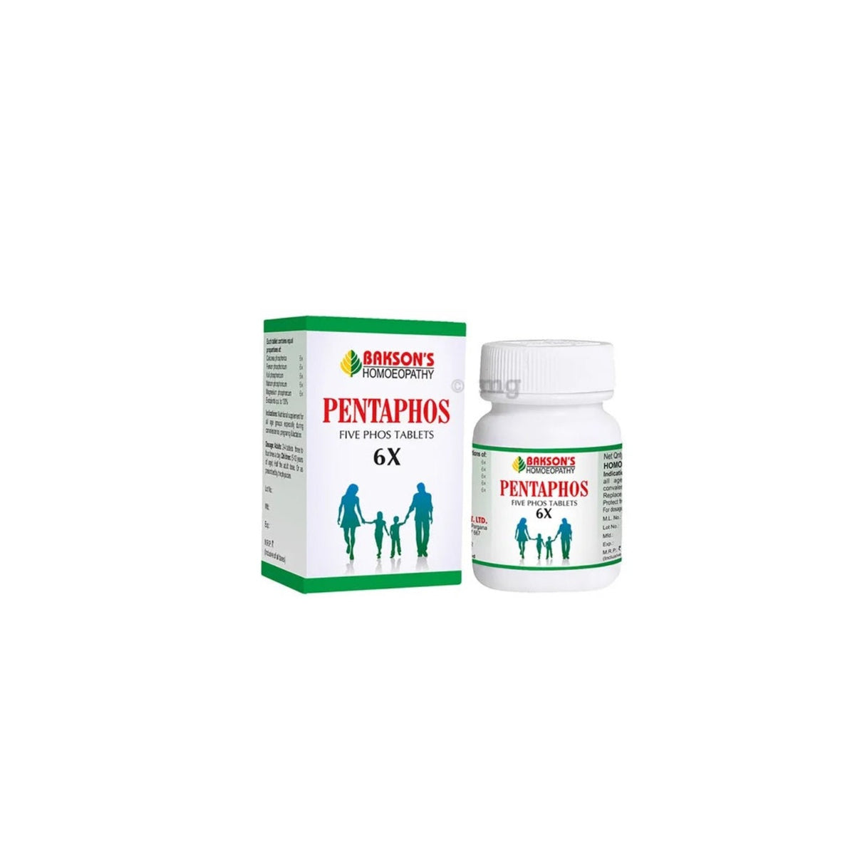 Bakson's Homoeopathy Pentaphos 6x Health Promoter Only 100 Tablet