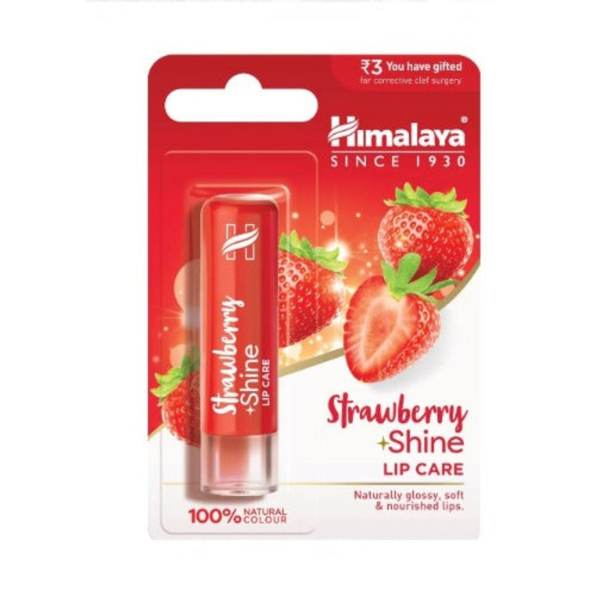 Himalaya Herbal Ayurvedic Personal Care Erdbeerglanz, Kirschglanz, Litschiglanz, reichhaltige Kakaobutter, natürliche weiche Vanille, Sonnenschutzorange, Beerenglanz und Pfirsichglanz, Lippenpflege 4,5 g