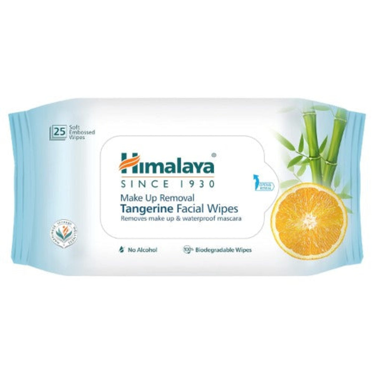 Himalaya Herbal Ayurvedic Personal Care Makeup Removal Tangerine Removes Makeup And Waterproof Mascara Facial Wipes