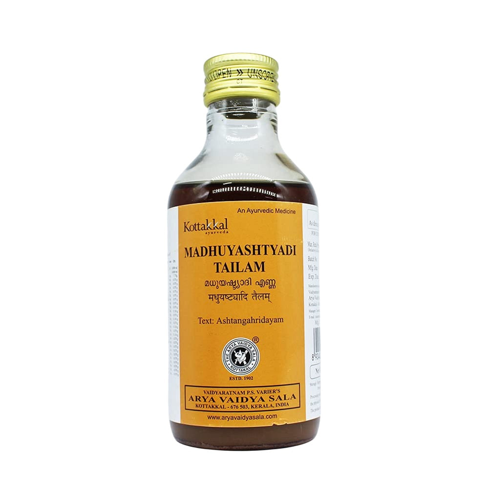 Kottakkal Ayurvedic Madhuyasthyadi Tailam Oil 200ml