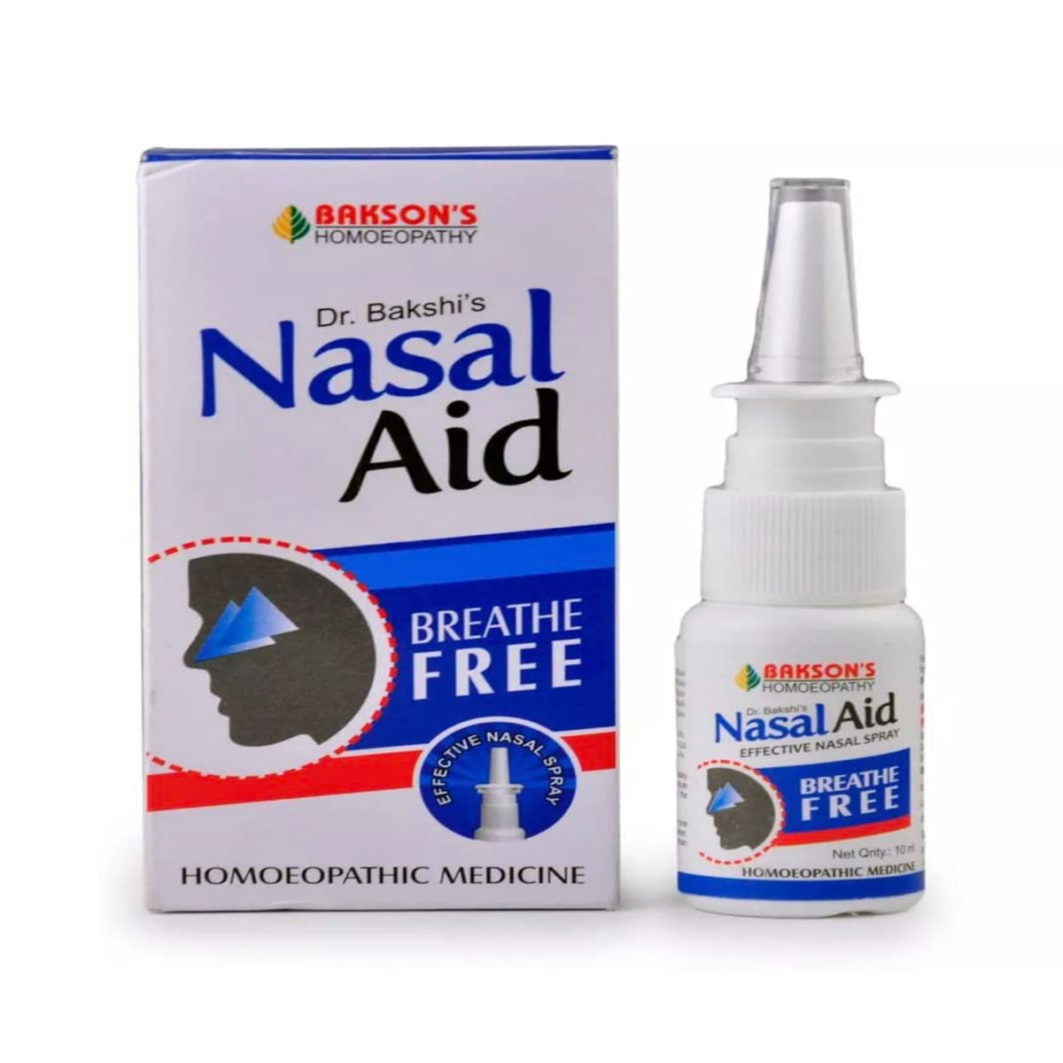 Bakson's Homoeopathy Nasal Aid Effective Nasal Spray 10ml