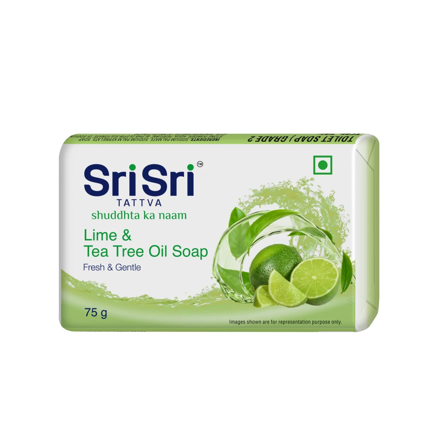 Sri Sri Tattva Lime & Tea Tree Oil Soap (3 + 1 Combo Pack) 75gm