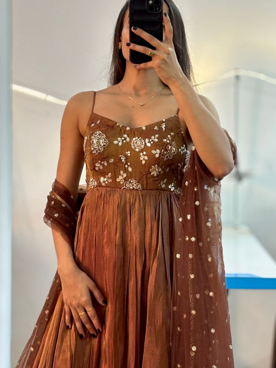 Bollywood Women Indian Ethnic Party Wear Pure Soft Cosmos Gown Dress