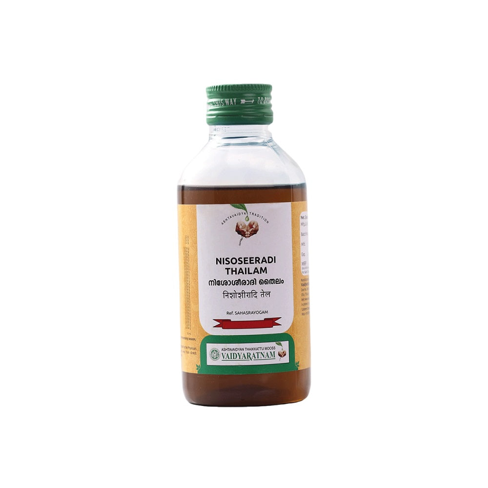 Vaidyaratnam Nisoseeradi Thailam Oil 200ml