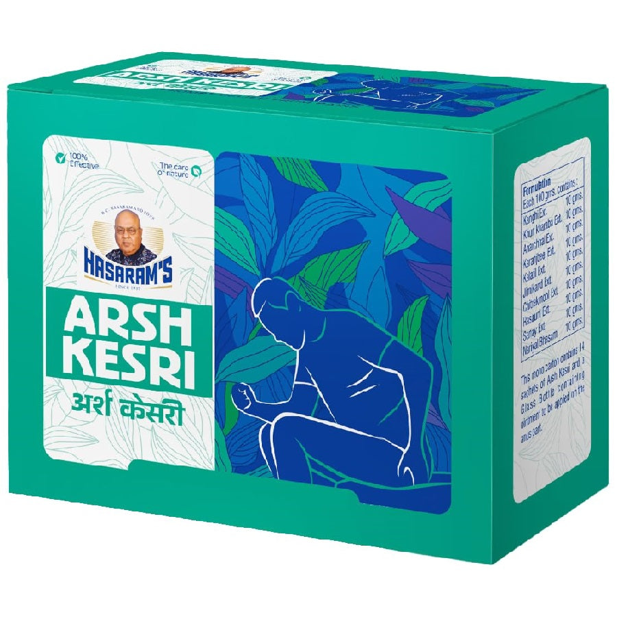 Kesri Marham Arsh Kesri Ayurvedic 20g Powder for Piles Natural Goodness of Kanghi, Khun kharaba etc