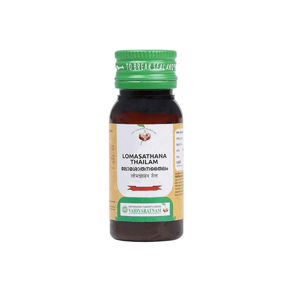 Vaidyaratnam Lomasathana Thailam Oil 25Ml