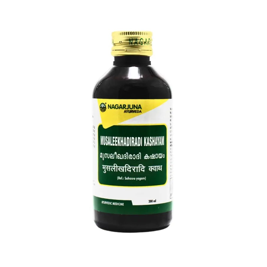 Nagarjuna Ayurvedic Musaleekhadiradi Kashayam Liquid 200ml