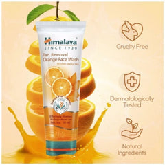 Himalaya Herbal Ayurvedic Personal Care Tan Removal Orange Effectively Cleanses And Visibly Reduces Tan Face Wash (Liquid)