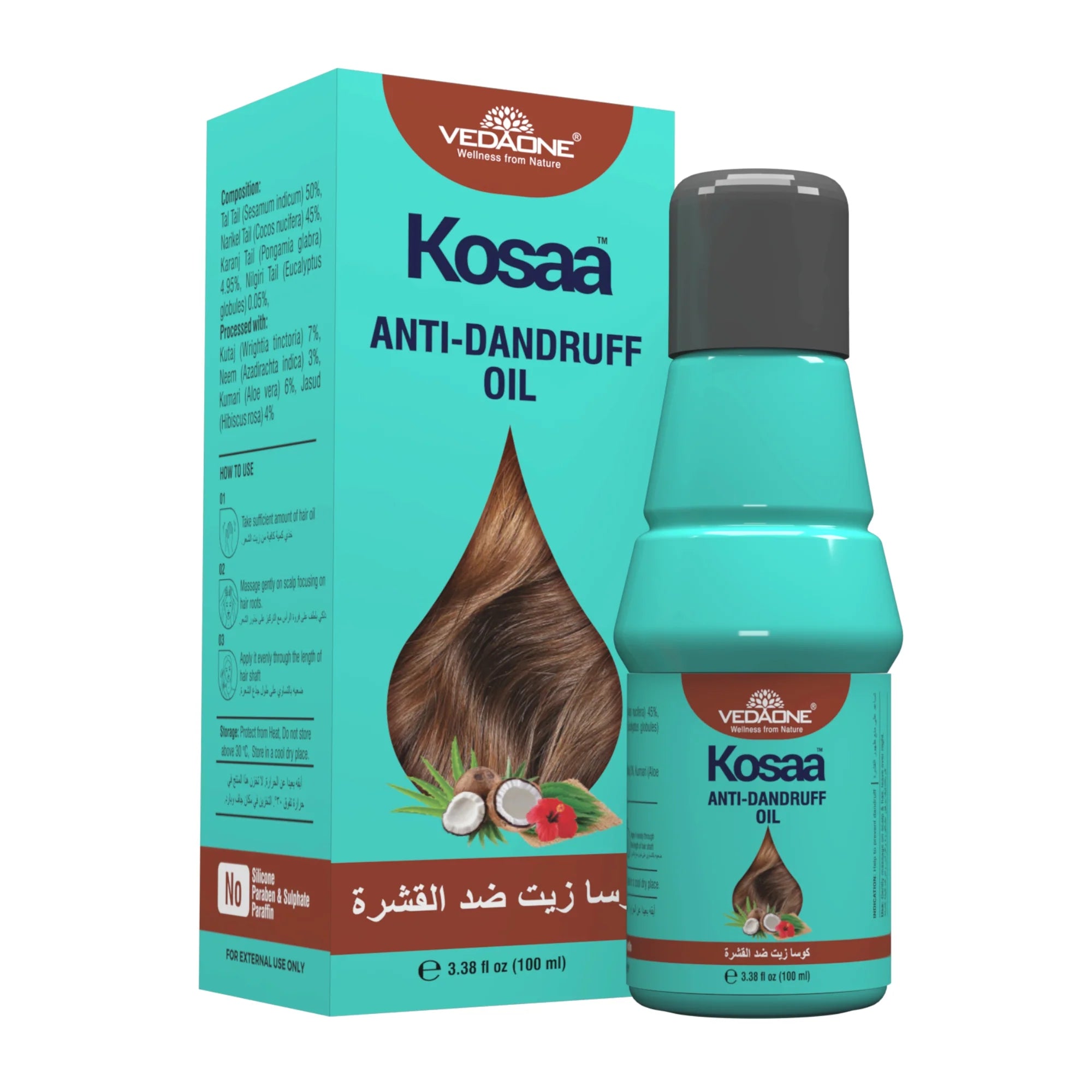 Vedaone Kosaa Anti Dandruff Oil 100ml