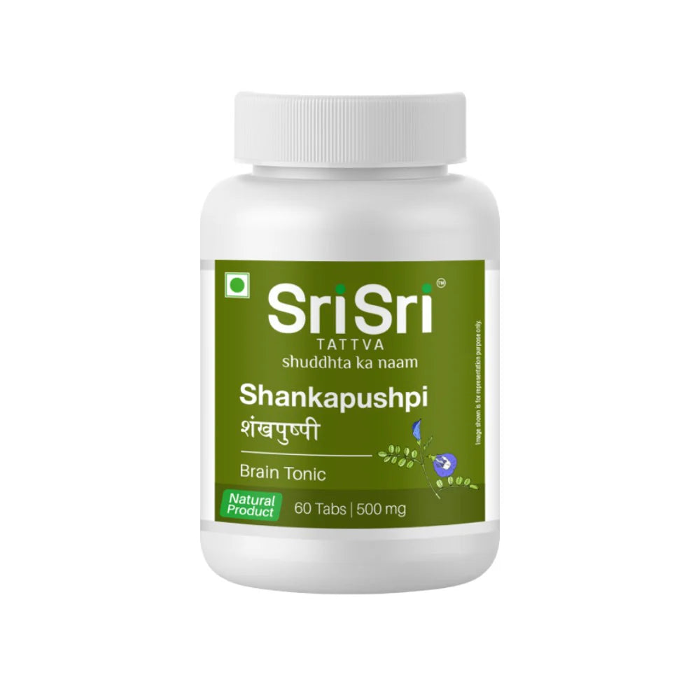 Sri Sri Tattva Ayurvedic Shankapushpi 500mg Tablets