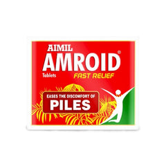 Aimil Ayurvedic Amroid Poly Herbs Healthcare For Piles Vegetarian Ointment & Tablets