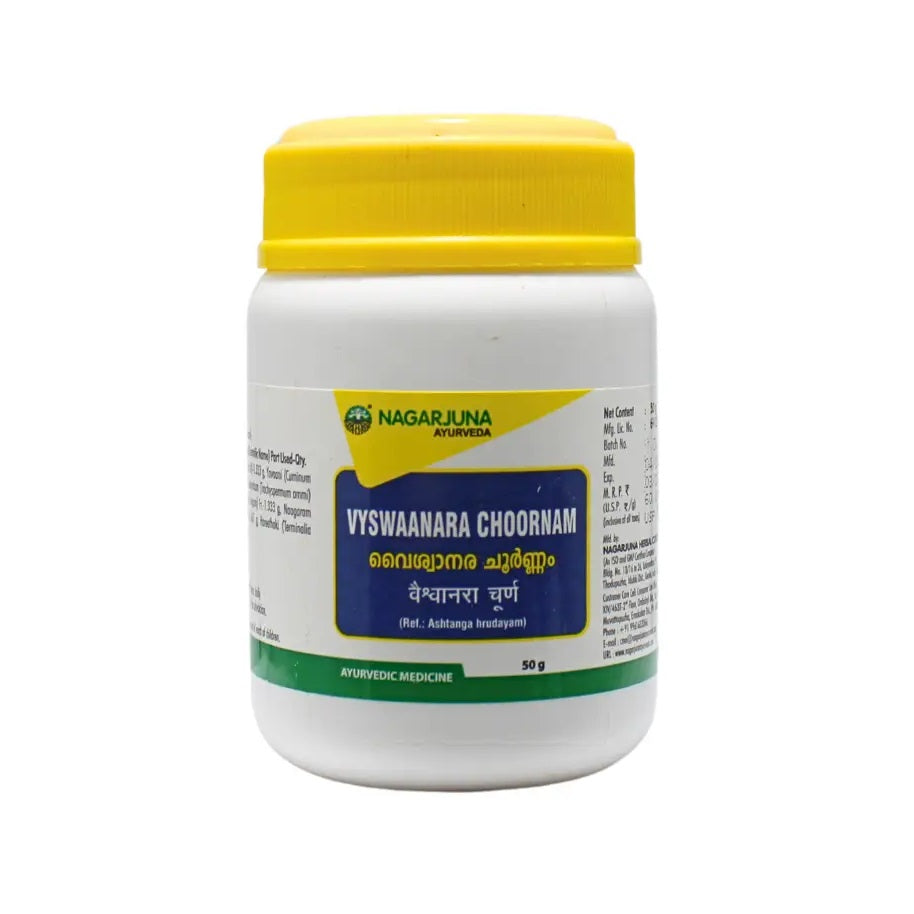 Nagarjuna Ayurvedic Vyshwaanara Choornam Powder 50Gm