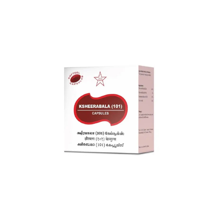 Skm Ayurveda Ksheerabala 101 Softgel 200mgm 100 Capsules